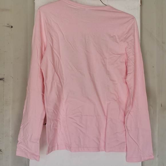 Pink Tae Bo Impact Kicking Man Text L/S shirt - Picture 4 of 4